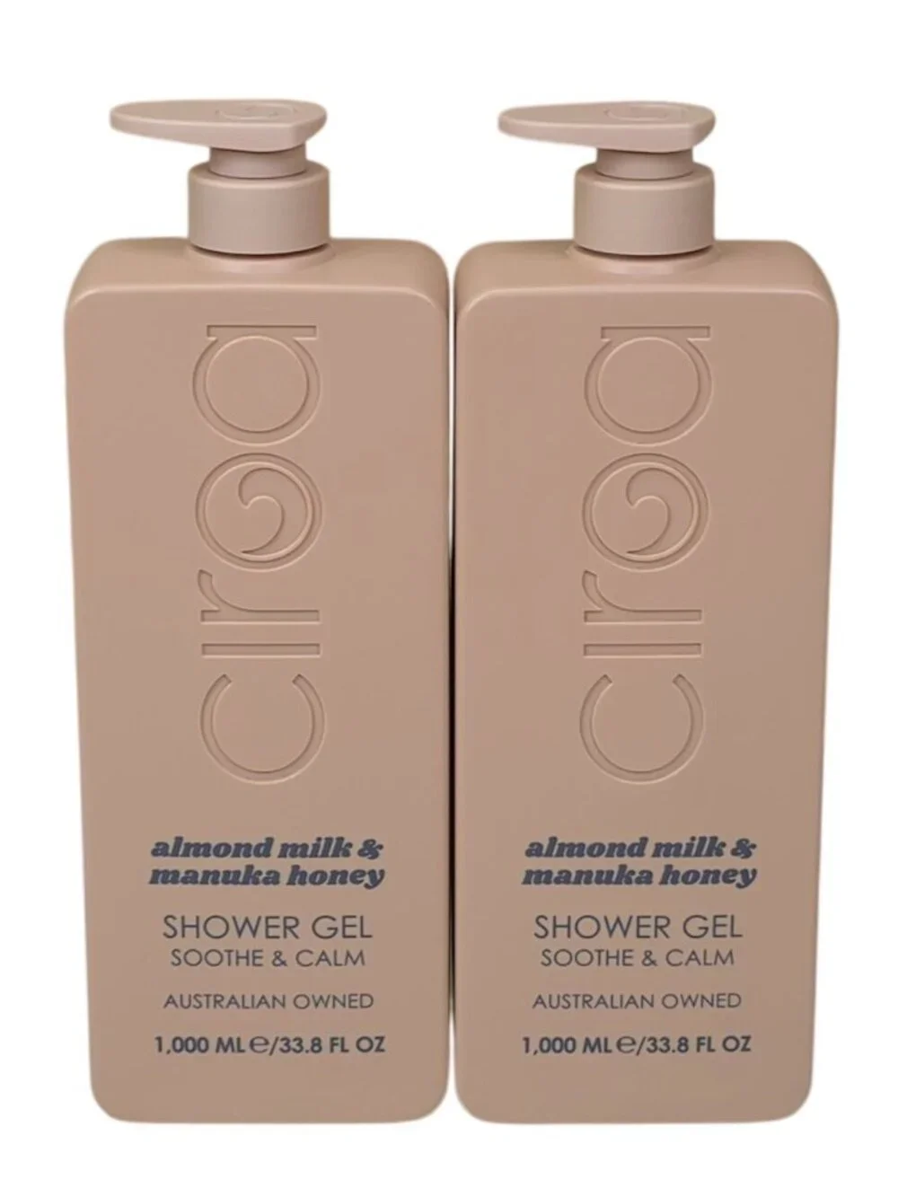 Circa 2 pk Almond Milk & Manuka Honey Shower Gel 33.8 oz Soothe & Calm Formula